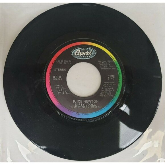 45rpm Juice Newton, Dirty Looks, Twenty Years Ago, (154R) - Picture 4 of 5